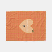 HAMbyWG - Fleece Blanket - L Oranje Gingham Deken (Voorkant (Horizontaal))