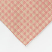 HAMbyWG - Fleece Blanket - Peach Gingham w hart Deken (Hoek)