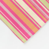 HAMbyWG - Fleece Blanket - Roze Oranje Mint Bar Deken (Hoek)