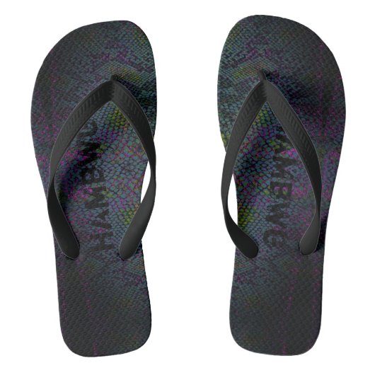 HAMbyWG - Flipp-Flops - Slang Donker Teenslippers (Voetbed)