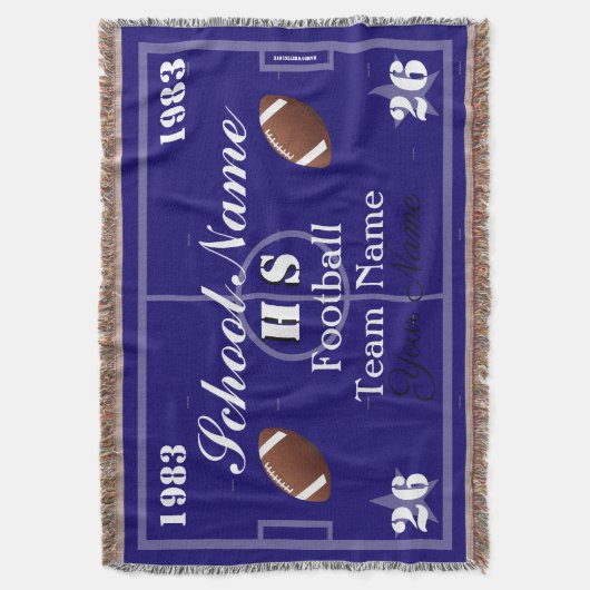 HAMbyWG  Football Deken (Voorkant Verticaal)