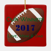 HAMbyWG - Football Keramisch Ornament (Achterkant)