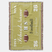 HAMbyWG  Football of Voetbal Deken (Voorkant Verticaal)