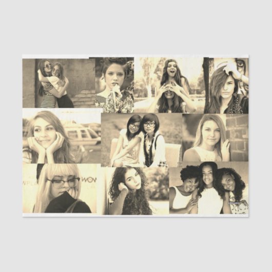 HAMbyWG - Foto-collage in Sepia Tone Tissuepapier (Voorkant)