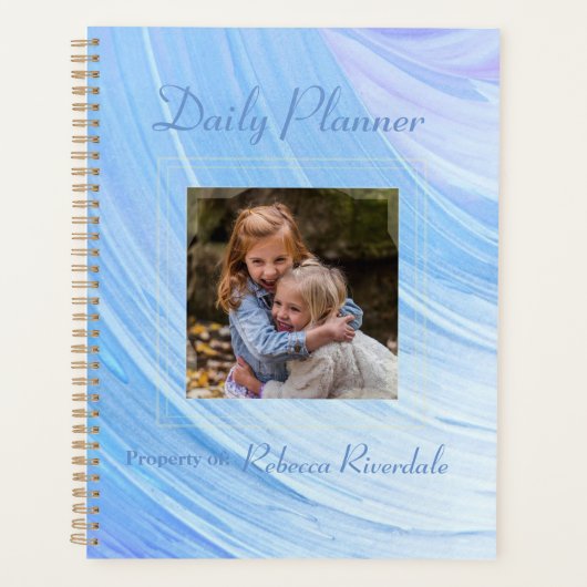 HAMbyWG - Foto Daily Planner - Blauwe wervelkolom (Voorkant)