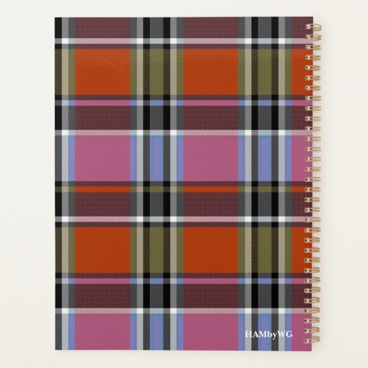 HAMbyWG - Foto Daily Planner - Oranje roze spelden (Achterkant)