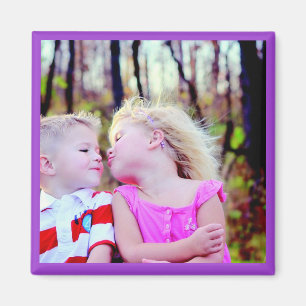 HAMbyWG - Foto Magnet met een iolet Border