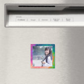 HAMbyWG - Foto Magnet met een Tie Dye Border (Insitu (Vaatwasser))