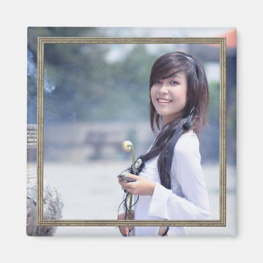 HAMbyWG - Foto Magnet met een zilveren grens (Voorkant)