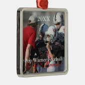 HAMbyWG - Foto-Ornament in Silver Metalen Ornament (Rechts)