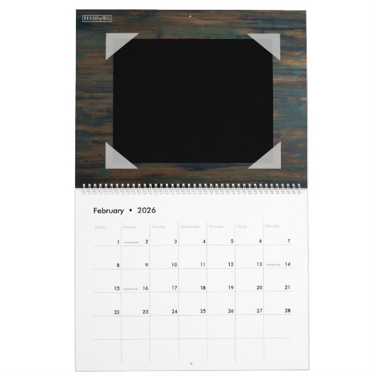 HAMbyWG-fotokalender met drukhout Kalender (Feb 2026)