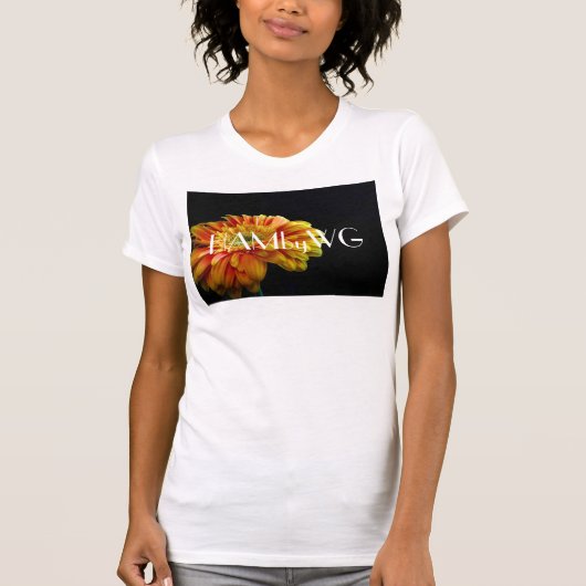 HAMbyWG Geel-Oranje Gerber Daisy T-shirt (Voorkant)