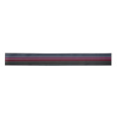 HAMbyWG - Gift Ribbon - Maroon w Grays, Blues, Blk Satijnen Lint (Voorkant)