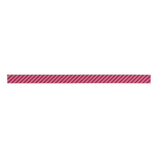 HAMbyWG - Gift Ribbon - Red Pink Stripe Grosgrain Lint (Voorkant)
