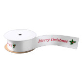 HAMbyWG - Gift Ribbon - Vrolijk kerstlint Satijnen Lint (Spoel)