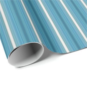 HAMbyWG - Gift Wrap - Aquamarine Gradiënt Stripe Cadeaupapier