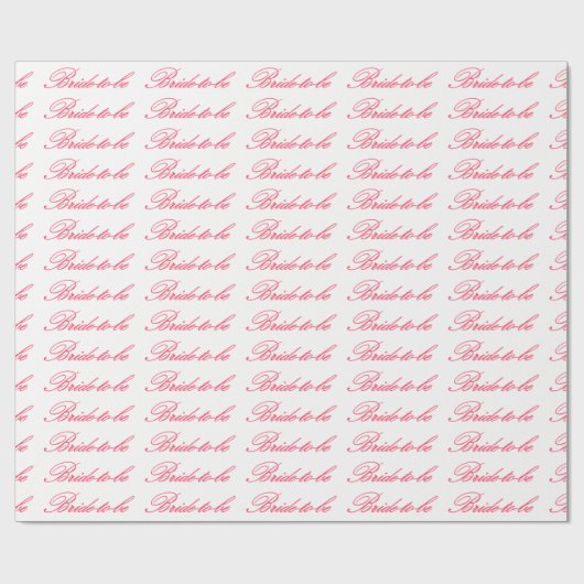 HAMbyWG - Gift Wrap - Bride-to-be Cadeaupapier (Vlak)
