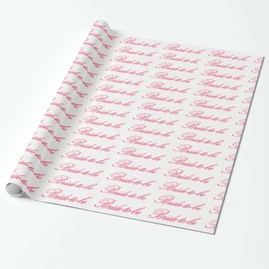 HAMbyWG - Gift Wrap - Bride-to-be Cadeaupapier (Uitgerold)