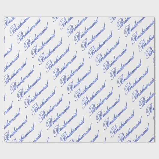 HAMbyWG - Gift Wrap - Bridesmaid Cadeaupapier (Vlak)