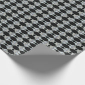 HAMbyWG - Gift Wrap - diamanten tegen Zwart Cadeaupapier (Hoek)