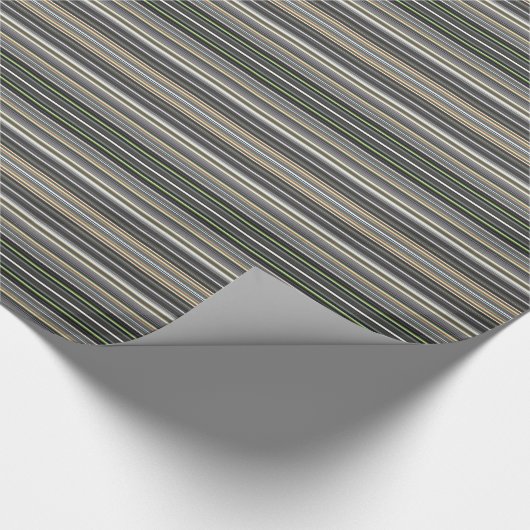 HAMbyWG - Gift Wrap - Diamond Gradiënt Stripe Cadeaupapier (Hoek)