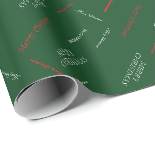 HAMbyWG - Gift Wrap - groenboek met vrolijk kerstf Cadeaupapier (Rol Hoek)