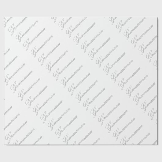 HAMbyWG - Gift Wrap -Groomsman Cadeaupapier (Vlak)
