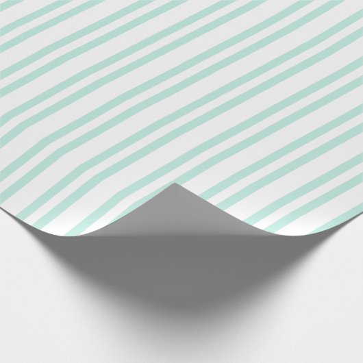 HAMbyWG - Gift Wrap - Mint Stripes 1 Cadeaupapier (Hoek)