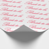 HAMbyWG - Gift Wrap - Roos Bride-to-be/White Cadeaupapier (Hoek)