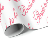 HAMbyWG - Gift Wrap - Roos Bride-to-be/White Cadeaupapier (Rol Hoek)