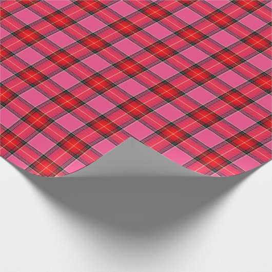 HAMbyWG - Gift Wrap - Roze Rode Spuit Cadeaupapier (Hoek)