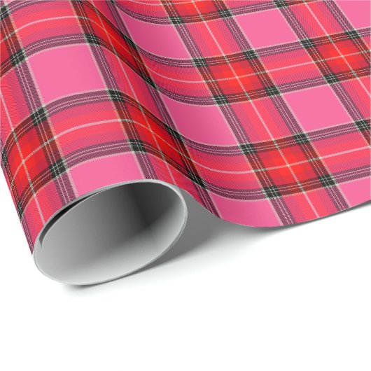 HAMbyWG - Gift Wrap - Roze Rode Spuit Cadeaupapier (Rol Hoek)
