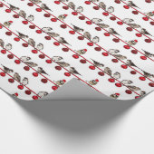 HAMbyWG - Gift Wrap - Sparrows & kerstbulten Cadeaupapier (Hoek)