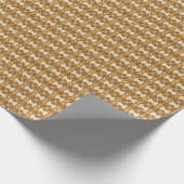 HAMbyWG - Gift Wrap - Tiny Gold Hearts Filigree Cadeaupapier (Hoek)