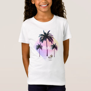 HAMbyWG Girl's Hawaiin Theme Palm Trees T-shirt