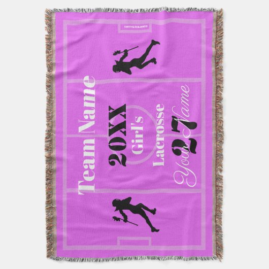 HAMbyWG Girls Lacrosse Deken (Voorkant Verticaal)