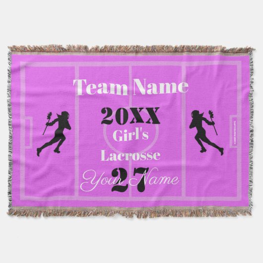 HAMbyWG Girls Lacrosse Deken (Voorkant)