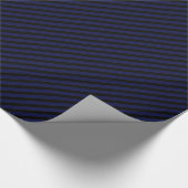 HAMbyWG Glanzende wrapping papier - Blk/Bl Stripe (Hoek)
