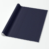HAMbyWG Glanzende wrapping papier - Blk/Bl Stripe (Uitgerold)