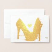 HAMByWG Gold Foil Kaart - Heels (Voorkant met envelop)