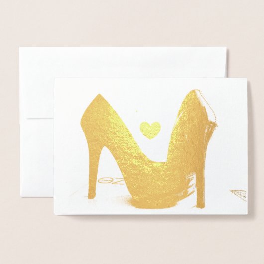 HAMByWG Gold Foil Kaart - Heels (Voorkant met envelop)