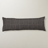HAMbyWG Grey/Black Weave Design Lichaamskussen (Achterkant)