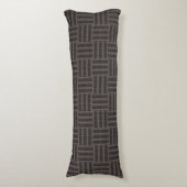 HAMbyWG Grey/Black Weave Design Lichaamskussen (Voorkant Verticaal)