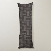 HAMbyWG Grey/Black Weave Design Lichaamskussen (Achterkant (Verticaal))
