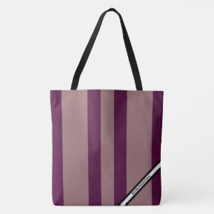 HAMbyWG - grote boodschappentas - Burgundy streep Tote Bag