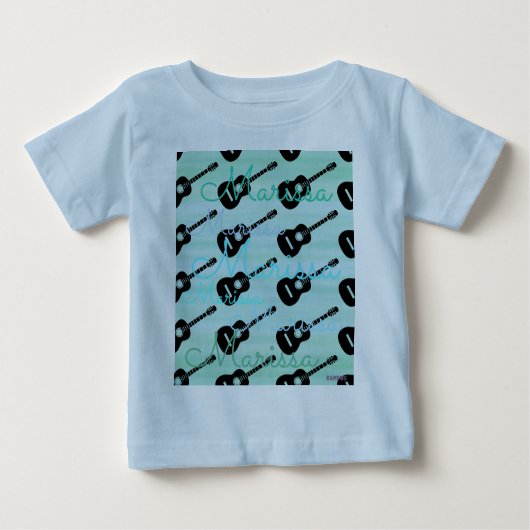 HAMbyWG - Guitar T-Shirt met jouw naam (Voorkant)