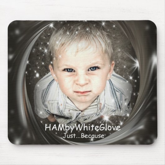 HAMbyWG - HambyWhiteglove - gewoon omdat Muismat (Voorkant)