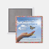 HAMbyWG - Handje met een vlindermagneet Magneet (Voorkant / Achterkant)