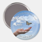 HAMbyWG - Handje met een vlindermagneet Magneet (Voorkant / Achterkant)