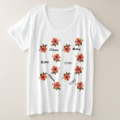 HAMbyWG Hawaiin Hibiscus Aloha Flower Top (Design voorkant)